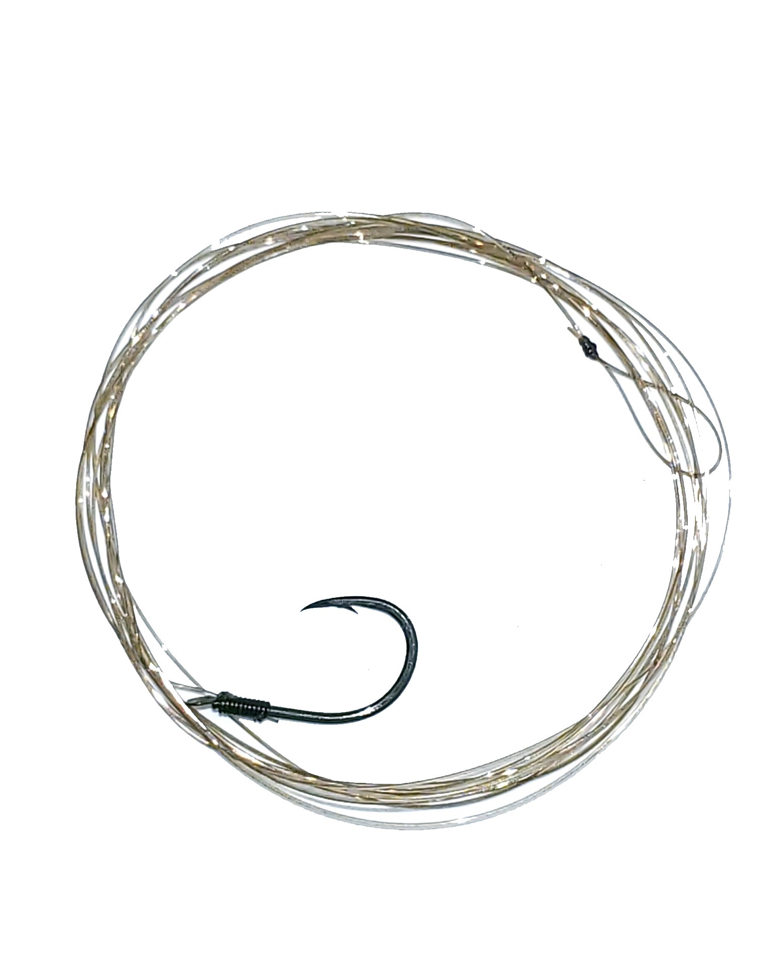Snelled Hooks (Single 48) [152] : Caribou Lures Inc., Canadian, snelled  circle hooks